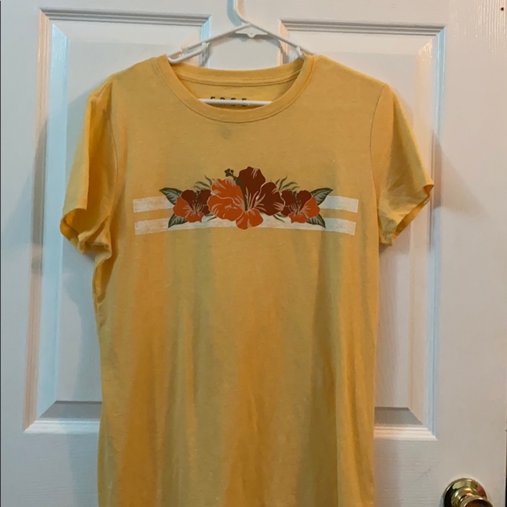 yellow flower shirt